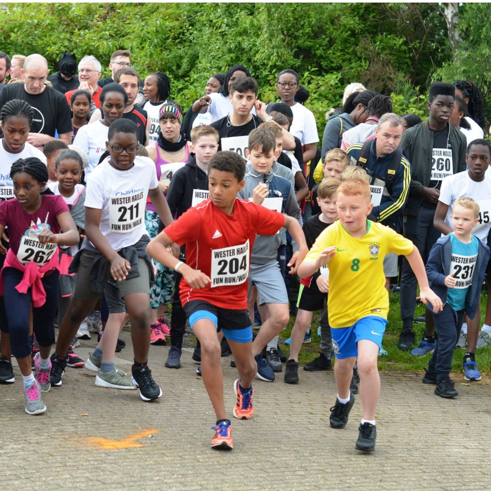 Fun run start detail