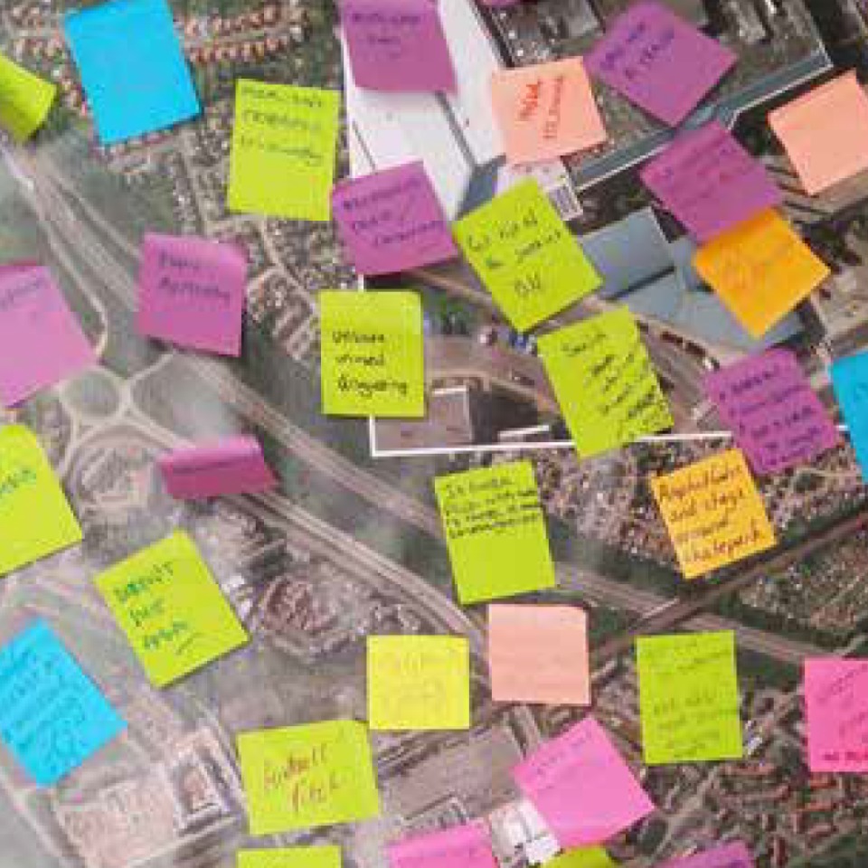 Post it notes detail