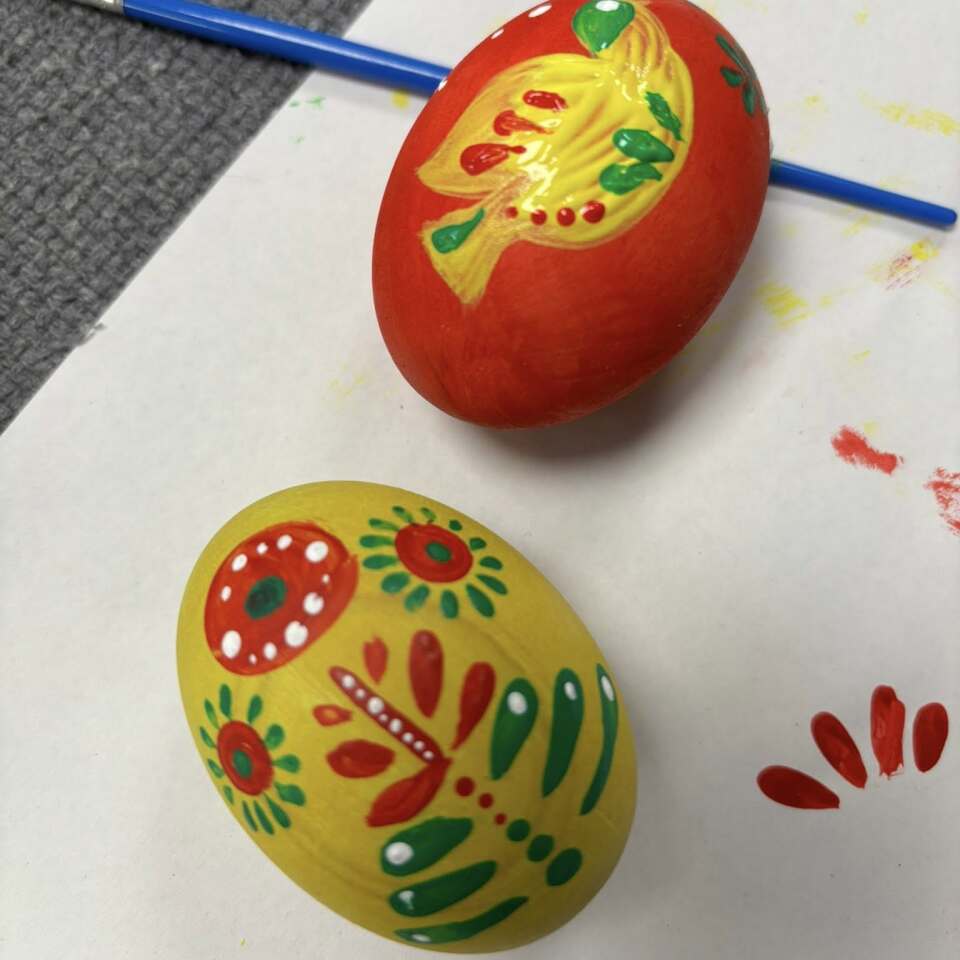 Ukrainian easter eggs session detail